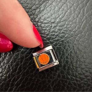 Basket ball Italian charm link